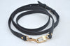 Authentic Louis Vuitton Leather Shoulder Strap Black 36.2-44.9" LV 1672J