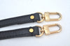 Authentic Louis Vuitton Leather Shoulder Strap Black 36.2-44.9" LV 1672J