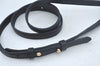 Authentic Louis Vuitton Leather Shoulder Strap Black 36.2-44.9" LV 1672J