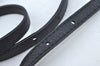 Authentic Louis Vuitton Leather Shoulder Strap Black 36.2-44.9" LV 1672J