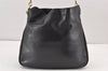 Authentic GUCCI Bamboo 2Way Shoulder Hand Bag Purse Leather Black Junk 1673K
