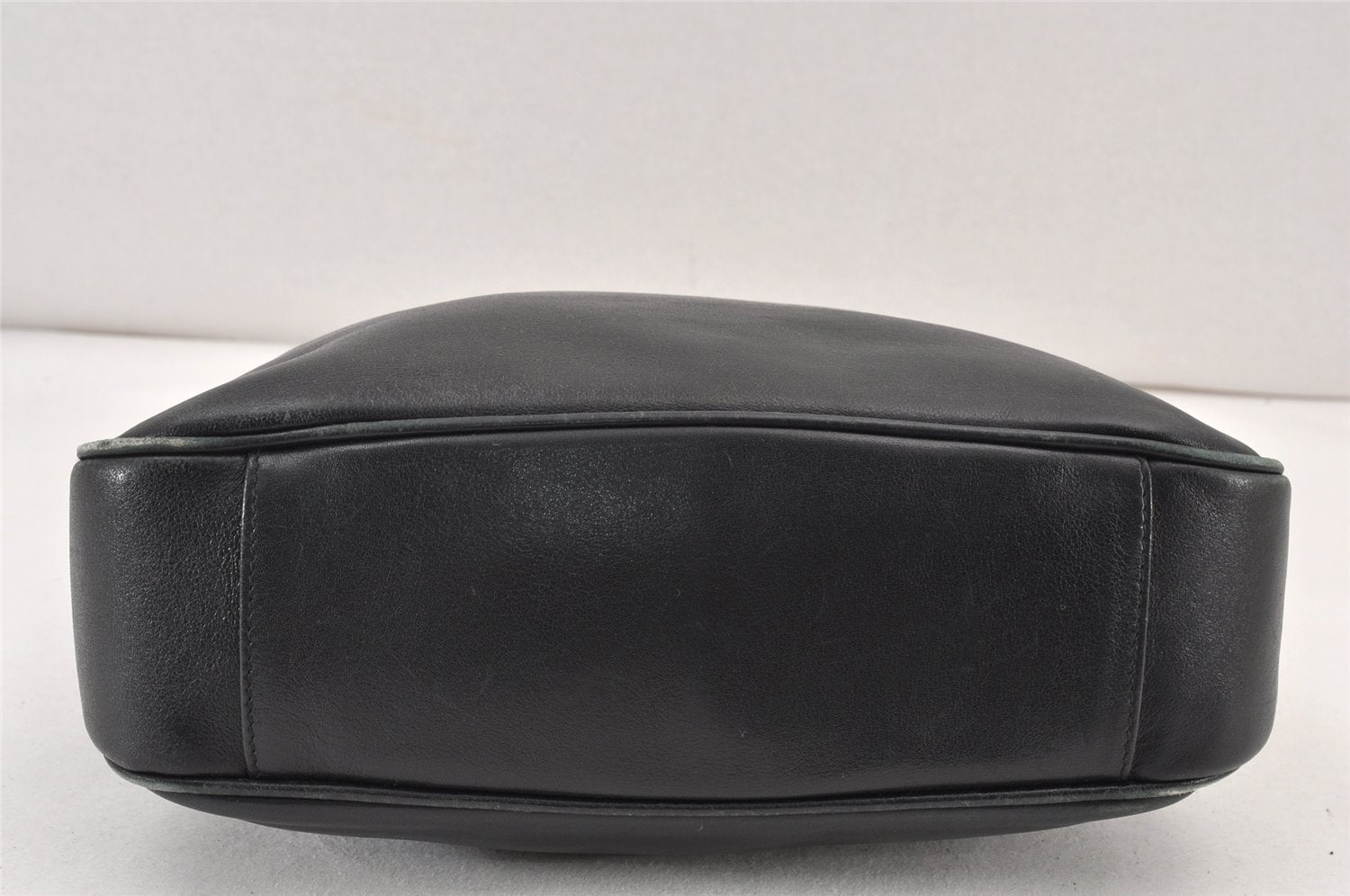 Authentic GUCCI Bamboo 2Way Shoulder Hand Bag Purse Leather Black Junk 1673K