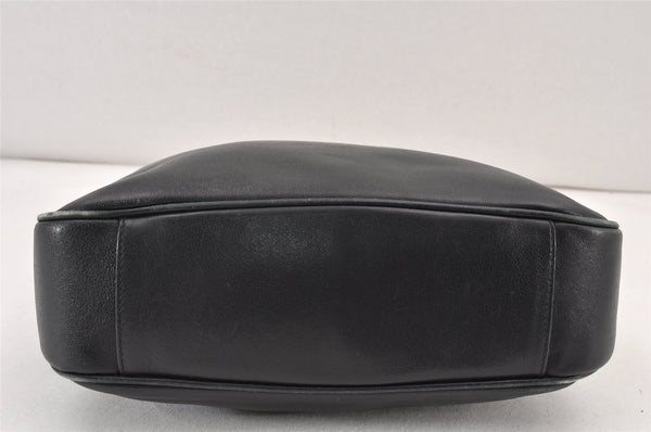 Authentic GUCCI Bamboo 2Way Shoulder Hand Bag Purse Leather Black Junk 1673K