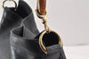 Authentic GUCCI Bamboo 2Way Shoulder Hand Bag Purse Leather Black Junk 1673K