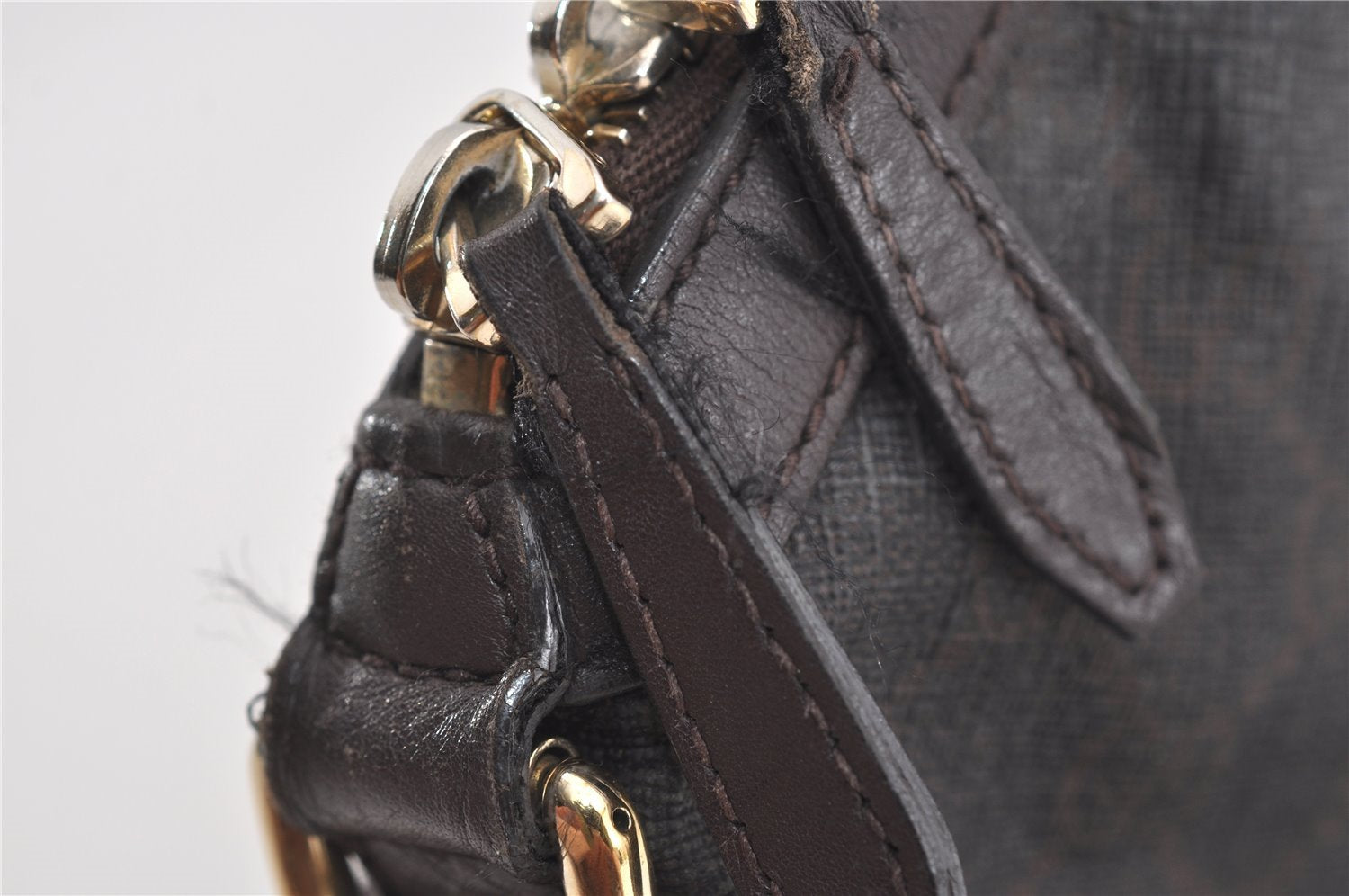 Authentic GUCCI 2Way Shoulder Hand Bag GG PVC Leather 309614 Brown 1674J