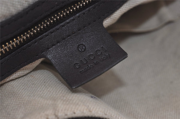 Authentic GUCCI 2Way Shoulder Hand Bag GG PVC Leather 309614 Brown 1674J