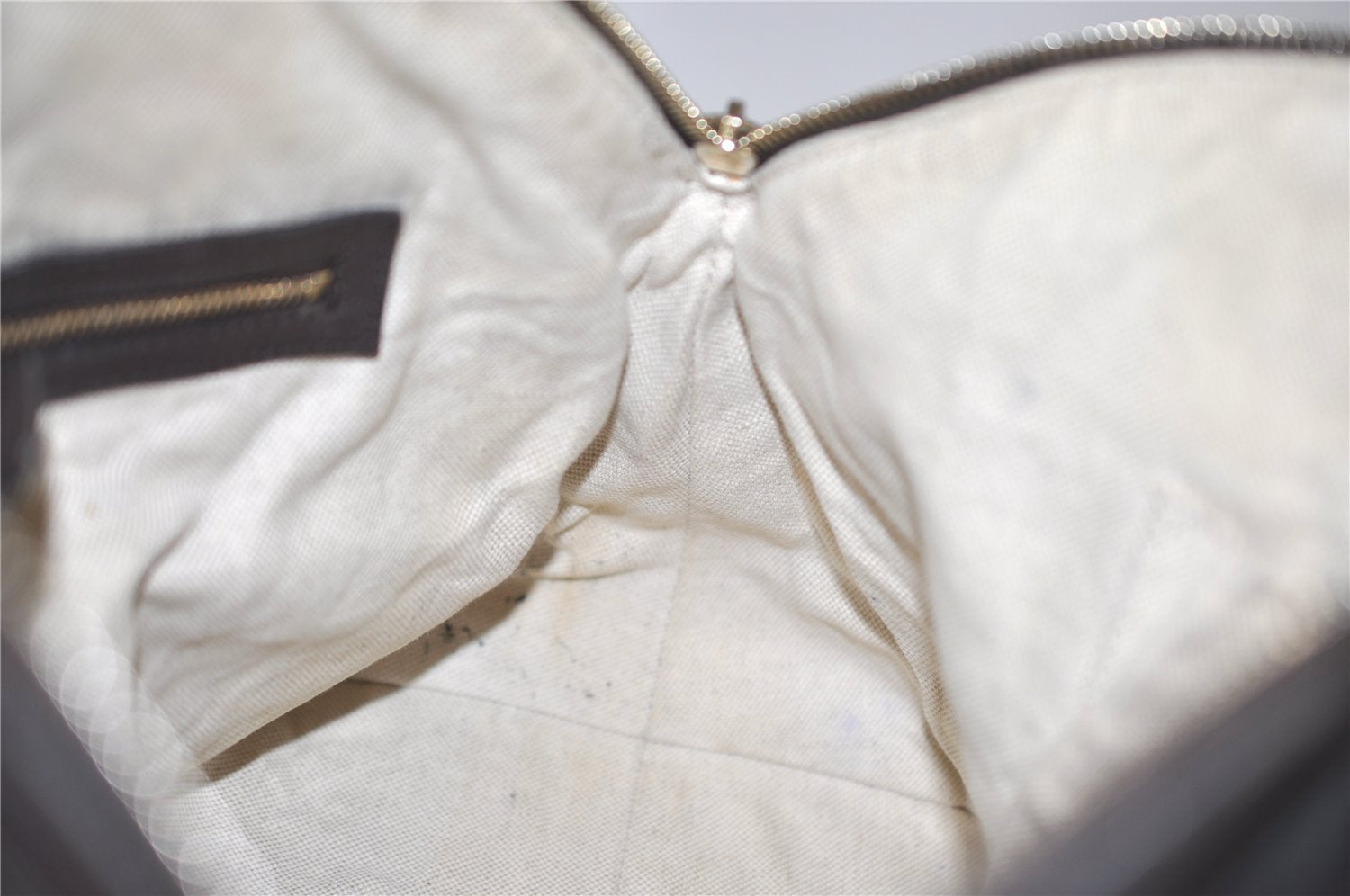 Authentic GUCCI 2Way Shoulder Hand Bag GG PVC Leather 309614 Brown 1674J