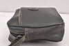 Authentic GUCCI Vintage Clutch Hand Bag Purse Leather Black Junk 1674K