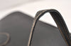 Authentic GUCCI Vintage Clutch Hand Bag Purse Leather Black Junk 1674K