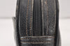 Authentic GUCCI Vintage Clutch Hand Bag Purse Leather Black Junk 1674K