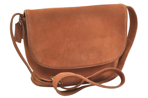Authentic OLD COACH Vintage Shoulder Cross Body Bag Leather 4935 Brown 1675J