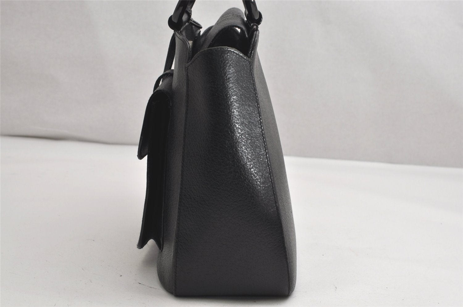 Authentic GUCCI Vintage 2Way Shoulder Tote Bag Leather Black Junk 1675K