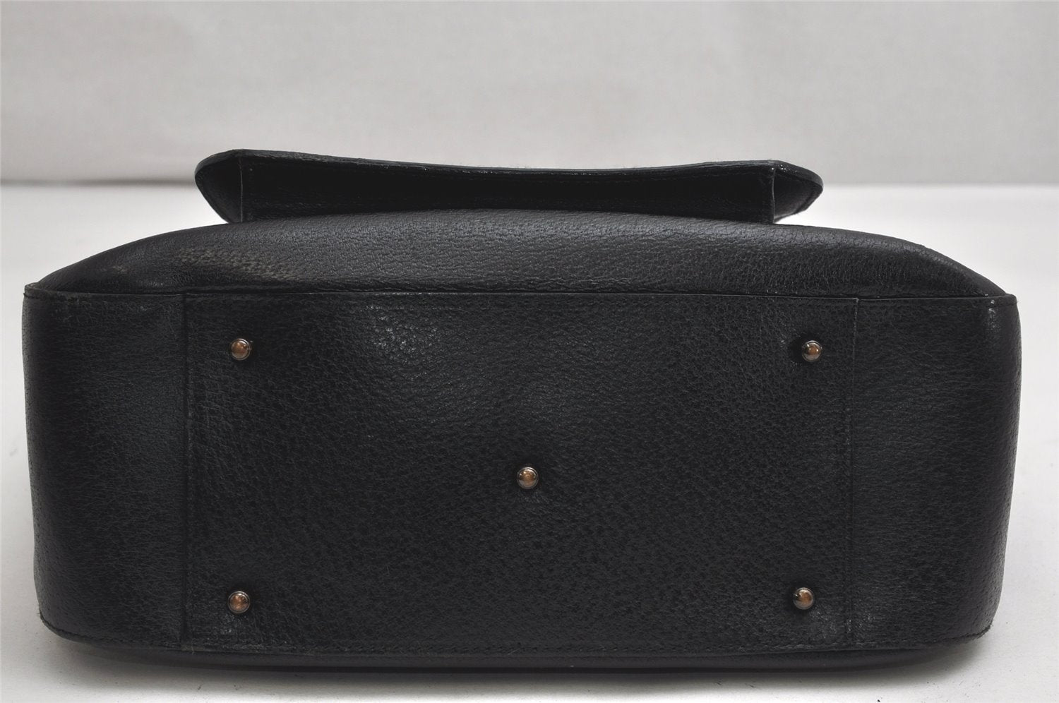 Authentic GUCCI Vintage 2Way Shoulder Tote Bag Leather Black Junk 1675K