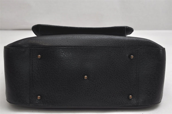 Authentic GUCCI Vintage 2Way Shoulder Tote Bag Leather Black Junk 1675K