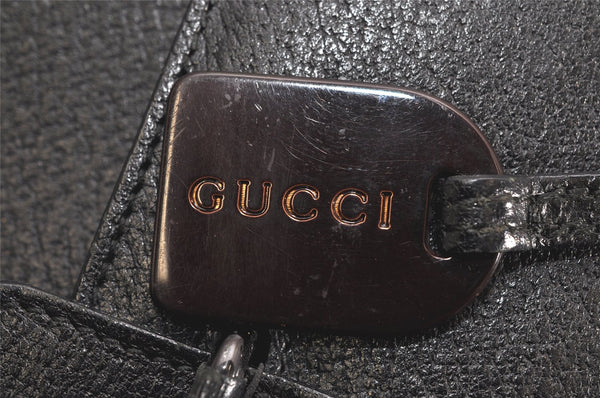 Authentic GUCCI Vintage 2Way Shoulder Tote Bag Leather Black Junk 1675K