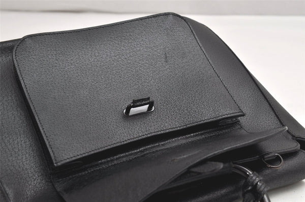 Authentic GUCCI Vintage 2Way Shoulder Tote Bag Leather Black Junk 1675K