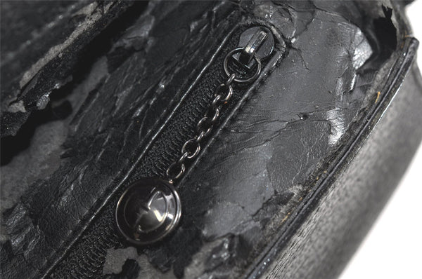 Authentic GUCCI Vintage 2Way Shoulder Tote Bag Leather Black Junk 1675K