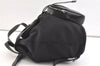 Authentic GUCCI Jackie Drawstring Backpack Nylon Leather 0030245 Black 1676K