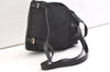 Authentic GUCCI Jackie Drawstring Backpack Nylon Leather 0030245 Black 1676K