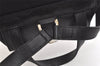 Authentic GUCCI Jackie Drawstring Backpack Nylon Leather 0030245 Black 1676K