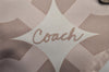 Authentic COACH Op Art 2Way Shoulder Hand Bag Nylon Leather 15951 White 1678J