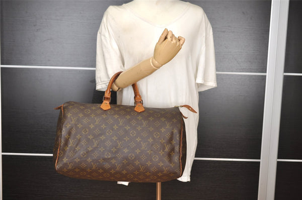 Authentic Louis Vuitton Monogram Speedy 40 Hand Boston Bag Old Model LV 1681I