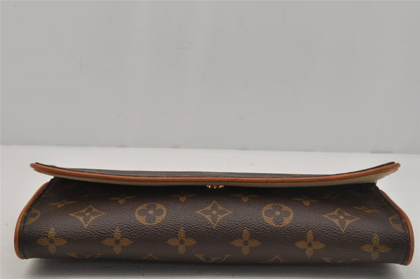 Authentic Louis Vuitton Monogram Pochette Twin GM Shoulder Bag M51852 LV 1681J