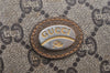 Authentic GUCCI GG Plus Clutch Hand Bag Purse GG PVC Leather Brown Junk 1682K