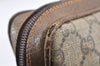 Authentic GUCCI GG Plus Clutch Hand Bag Purse GG PVC Leather Brown Junk 1682K