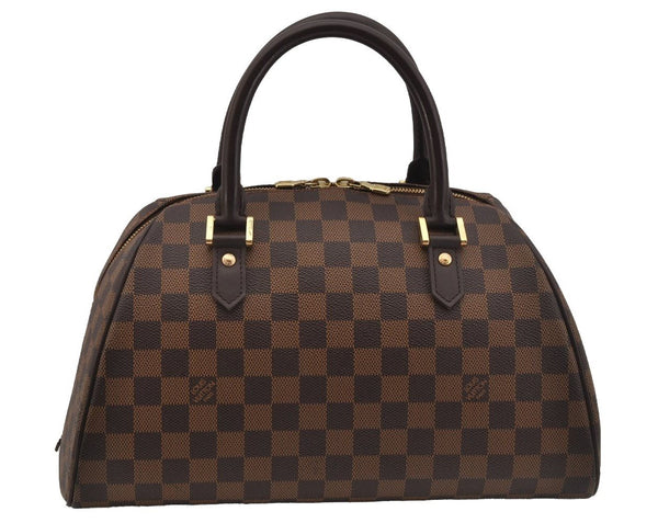 Authentic Louis Vuitton Damier Ribera MM Hand Boston Bag Purse N41434 LV 1683J