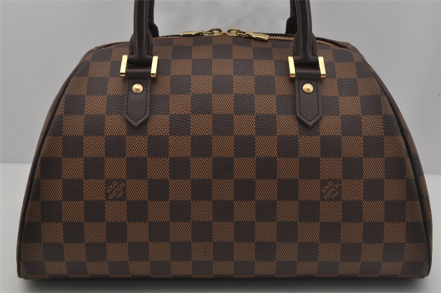 Authentic Louis Vuitton Damier Ribera MM Hand Boston Bag Purse N41434 LV 1683J
