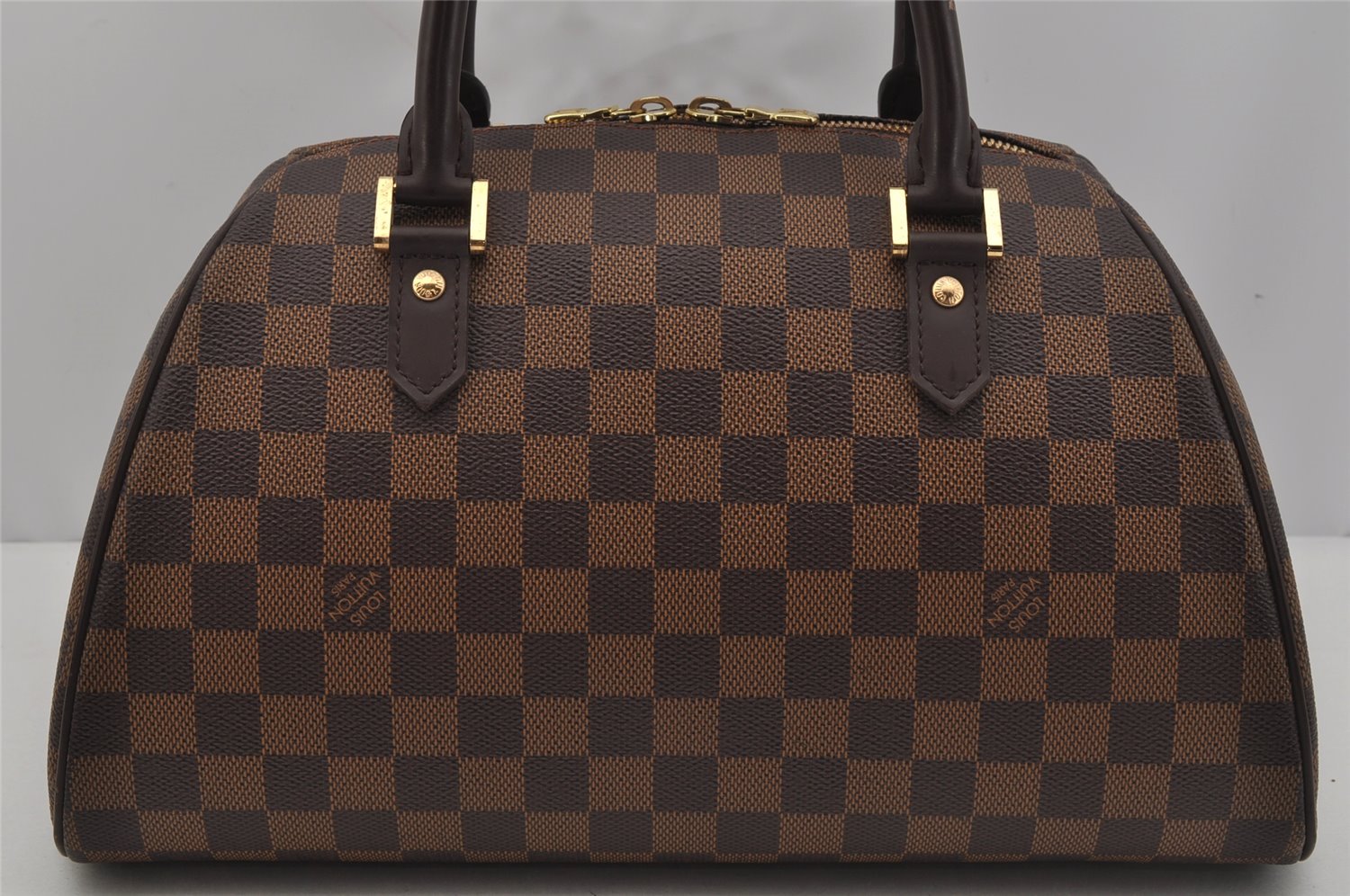 Authentic Louis Vuitton Damier Ribera MM Hand Boston Bag Purse N41434 LV 1683J