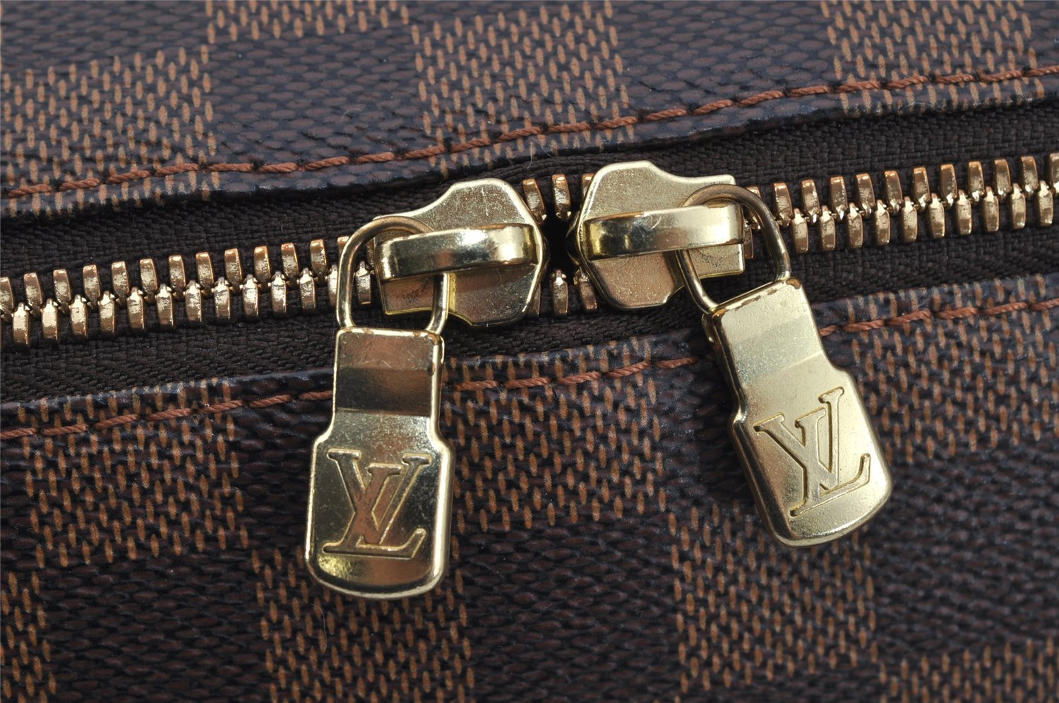 Authentic Louis Vuitton Damier Ribera MM Hand Boston Bag Purse N41434 LV 1683J