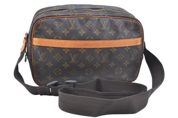 Authentic Louis Vuitton Monogram Reporter PM Shoulder Cross Bag M45254 LV 1684J