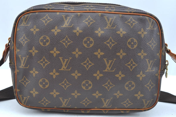 Authentic Louis Vuitton Monogram Reporter PM Shoulder Cross Bag M45254 LV 1684J