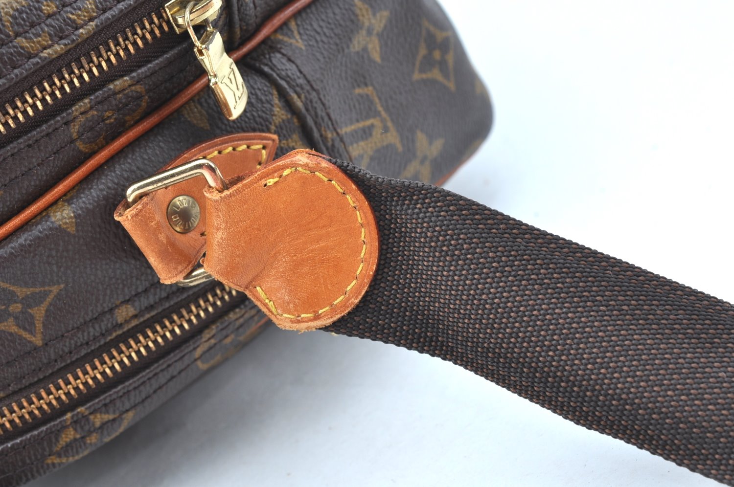 Authentic Louis Vuitton Monogram Reporter PM Shoulder Cross Bag M45254 LV 1684J