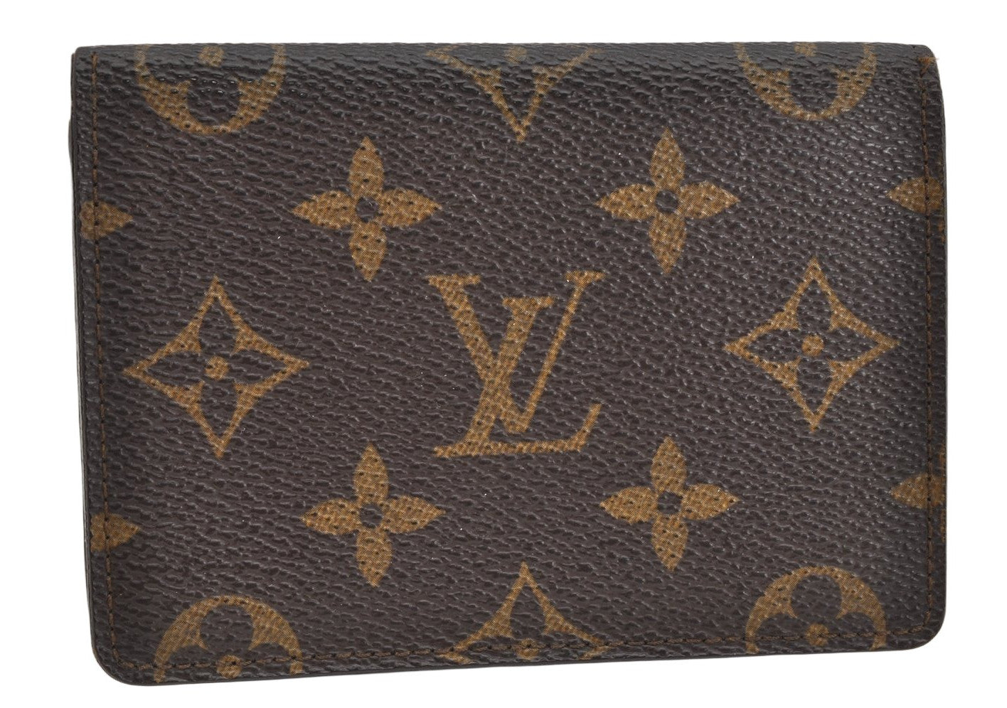 Authentic Louis Vuitton Monogram Porte 2 Cartes Vertical M60533 Pass Case 1684K