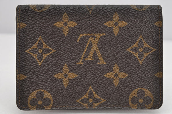 Authentic Louis Vuitton Monogram Porte 2 Cartes Vertical M60533 Pass Case 1684K