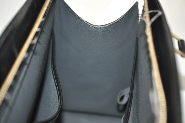 Authentic Louis Vuitton Epi Riviera Hand Bag Black M48182 LV 1685I