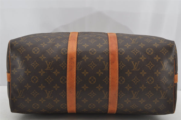 Authentic Louis Vuitton Monogram Keepall Bandouliere 45 M41418 Boston Bag 1686J