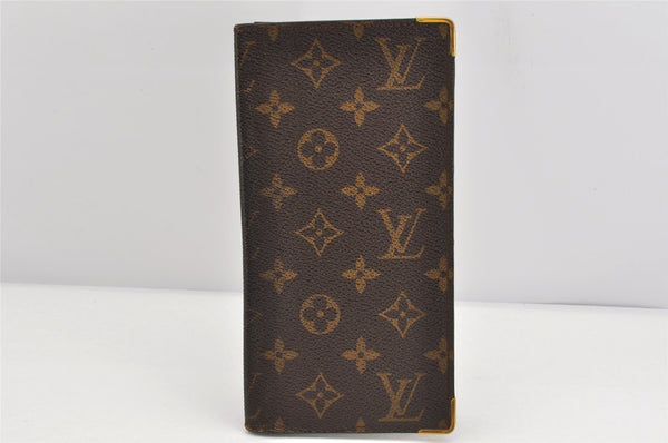 Auth Louis Vuitton Monogram Porte Valeurs Cartes Credit Wallet Old Model 1687K