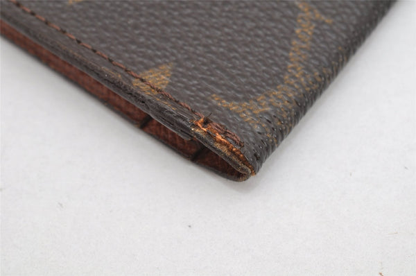 Auth Louis Vuitton Monogram Porte Valeurs Cartes Credit Wallet Old Model 1687K