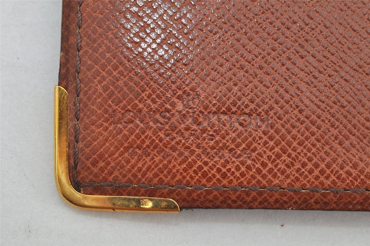 Auth Louis Vuitton Monogram Porte Valeurs Cartes Credit Wallet Old Model 1687K