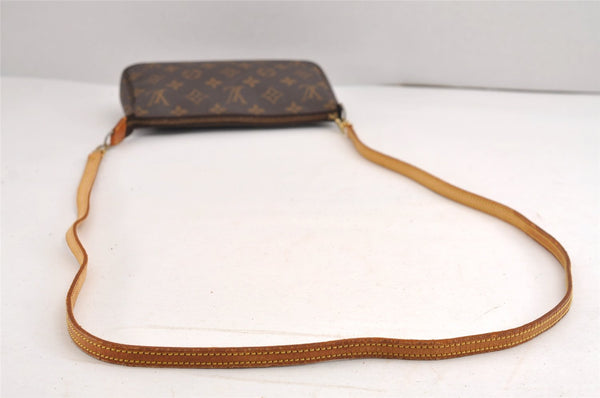 Authentic Louis Vuitton Monogram Pochette Accessoires Shoulder Cross Pouch 1688J