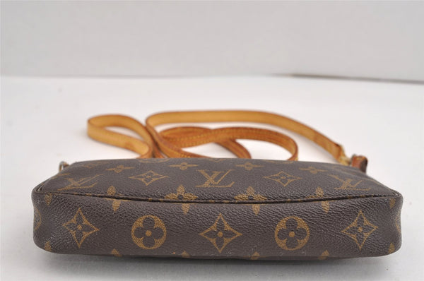 Authentic Louis Vuitton Monogram Pochette Accessoires Shoulder Cross Pouch 1688J