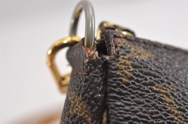 Authentic Louis Vuitton Monogram Pochette Accessoires Shoulder Cross Pouch 1688J