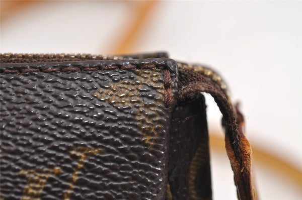 Authentic Louis Vuitton Monogram Pochette Accessoires Shoulder Cross Pouch 1688J