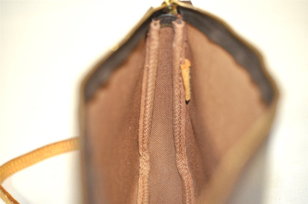 Authentic Louis Vuitton Monogram Pochette Accessoires Shoulder Cross Pouch 1688J