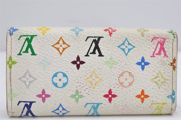 Auth Louis Vuitton Monogram Multicolor Multicles 4 Key Case M60043 White 1689K