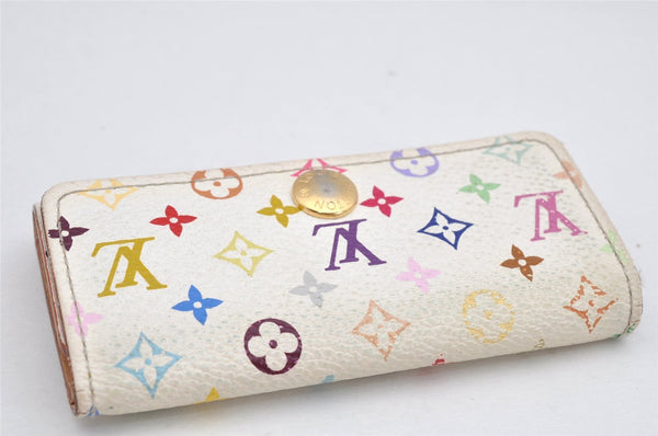Auth Louis Vuitton Monogram Multicolor Multicles 4 Key Case M60043 White 1689K